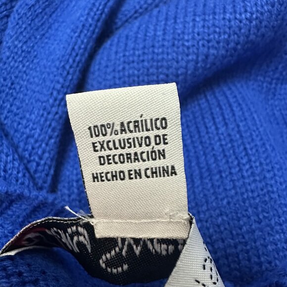 Christmas Men's Ugly Sweater Snowman with Beer Sze XXL Blue Holiday - Picture 8 of 8